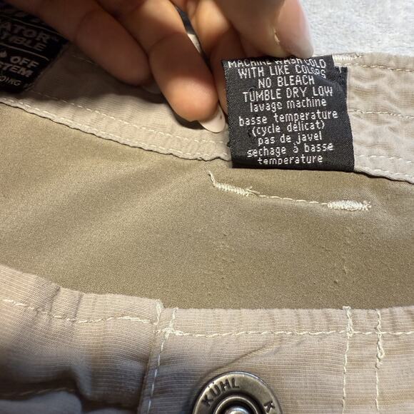 Kuhl Liberator Convertible Pants Mens 40x30 Khaki Stealth Zip Off Hiking Outdoor - Picture 7 of 16